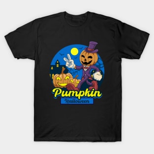 Scary Pumpkin Halloween T-Shirt